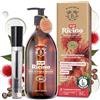 BIONOBLE Olio di Ricino Puro e Biologico + Kit Mascara - Pressato a Freddo - Olio di Ricino per Capelli Crescita, Ciglia e Sopracciglia - Castor Oil Organic - Bottiglia di Vetro e Pompa - 500ml