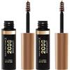 Max Factor Gel volumizzante per sopracciglia 2000 calorie, a lunga durata, rimpolpate e dall'aspetto pieno, impermeabile, a prova di sbavature, forma e intensifica, biondo scuro 001, 4,5 ml