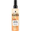 Gliss Balsamo Express Repair Total Repair (200 ml), balsamo per capelli garantisce pettinabilità immediata e protezione contro la rottura dei capelli, balsamo per la cura con protezione dal calore