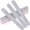 Stadux 12 lime professionali per unghie a doppio lato, grana 100/180, lime per unghie naturali/finte, set per lo styling delle unghie per uso domestico e salone, colore bianco