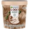 Garnier - Colorazione permanente - Senza ammoniaca - 90% di ingredienti di origine naturale - Burro di karité - 100% copertura per capelli bianchi - GOOD biondo scuro mandorla 7.0