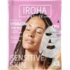 Iroha Nature - Maschera in tessuto viso CONFORTEVOLE e IDRATANTE con Aloe Vera. Effetto doposole, 96% di ingredienti naturali.