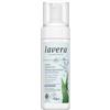 lavera basis sensitiv - Schiuma detergente naturale, vegana, aloe vera biologica e olio di mandorle biologico, per la pulizia del viso, formula detergente naturale, 1 x 150 ml