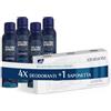 Neutro Roberts Deodorante Spray Uomo Essenza Marina, Con antiodore, Zero Sali di Alluminio, Zero Macchie, Con Puro Olio di Glicerina, Dermatologicamente testato, 48h - 4 Pezzi da 150 ml