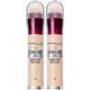 Maybelline New York Correttore Liquido Il Cancella Età, con Bacche di Goji e Haloxyl, Copre Occhiaie e Piccole Rughe, 00 Ivory, 6,8 ml (Confezione da 2)