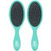 Wet Brush, Confezione da 2 spazzole districanti unisex in esclusiva per Amazon, con setole IntelliFlex ultra morbide, scioglie i nodi, adatta a tutti i capelli (bagnati e asciutti), verde acqua