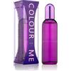 Colour Me Purple - EDP da Donna, Muschio di Quercia e Ambra, Elegante 100ml | Eau de Parfum Donna, Fragranza Floreale e Calda, Patchouli, Bergamotto, Lunga Durata, Idea Regalo Donna