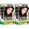 Garnier Nutrisse Creme Coloration Espresso marrone scuro 30, colorazione per capelli per permanente colore dei capelli (con 3 naehrenden Oli) - Confezione da (3 X 1 pezzi) (Confezione da 2)
