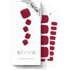Ohora Sticker Unghie Gel Semi-Polimerizzato per Pedicure, 32 Unghie Gel Adesive Made in Corea, con Lima, Due Salviette Umide e Uno Stick in Legno per l'Applicazione