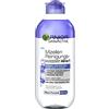 Garnier Acqua detergente all-in-1 micelle senza profumo con glicerina per pelle e occhi particolarmente sensibili, struccante e pulizia del viso per pelli sensibili, Skin Active, 1 x 400 ml