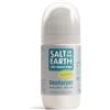 Salt Of the Earth Deodorante naturale roll-on Salt of the Earth - Senza profumo, senza fragranze - Ricaricabile, vegano, approvato da Leaping Bunny, prodotto nel Regno Unito - 75ml