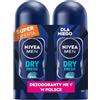NIVEA MEN Antitraspirante fresco nero e bianco, 2 x 50 ml
