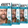 Just For Men Barba & Baffi, Tinta Barba Uomo, Castano Medio M35 (3 Pack)
