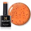 Bluesky Smalto Per Unghie Gel, Mango Tango, Smoothie06, Arancia, Nero (Per Lampade Uv E Led) - 10 Ml