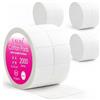 LALILL Dischetti di Cellulosa 2000 pz - 8 Strati - Pad Senza Pelucchi per Gel e Semipermanente - Nail Cleaner, Acetone, Remover - Accessori Manicure Professionale e Nail Art
