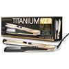 Demeliss - Piastra a vapore Titanium V2.0 - Piastre galleggianti sottili, leggere ed ergonomiche - Vapore ultra potente - Ferro a vapore 2 in 1 lisciatore/arricciatore - Tutti i tipi di capelli