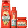 Garnier Fructis Rutina Addio Danni con Trattamento, Shampoo e Maschera, Routine per capelli danneggiati, Riparazione profonda, Con Cheratina, 200 ml+380 ml+320 ml