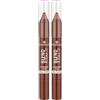 Essence Cosmetics Blend e Line Eyeshadow Stick, Lunga Durata, Pigmentato, con Oli, Brillante, Metallica, 1.8 g (Confezione da 2)