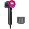 alpina HC-157 - Asciugacapelli ionico per capelli, 1600 W, con aria fredda e ugello magnetico rotante, per capelli da viaggio, colore: grigio