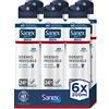 Sanex Men Dermo invisibile Deodorante spray da uomo, confezione da 6 x 200 ml, protezione 24 ore, anti-traspirante, anti-irritazione, 0% alcool, anti macchie bianche, combattere il cattivo odore