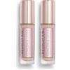 Revolution Beauty London Revolution Conceal & Define Concealer, Correttore per Makeup Viso Leggero, Copertura Totale a Lunga Durata, C4, 4g (Confezione da 2)