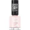 MANHATTAN Last & Shine, smalto per unghie ad asciugatura rapida, vegano e senza esperimenti sugli animali, a lunga durata, finitura ultra brillante, 8 ml, colore rosa cameo
