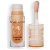 Revolution Beauty London Revolution, Pout Lip Oil - Olio Nutriente Labbra Teinté, Altissima Brillantezza e Finitura Non Appiccicosa, Vegano e Senza Crudeltà, Miele Shimmer, 4 ml