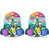 ZIMPLI - Baff Bombz Albero di Natale su Carta Regalo, Regalo di Natale, Bombe da Bagno per Calza per Bambini, Frizzanti per Ragazzi e Ragazze (Confezione da 2)