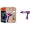 GRUNDIG HD 9480 Asciugacapelli 1600 W, asciugacapelli, funzione ionica, 3 livelli di temperatura e 3 flussi d'aria, livello freddo, rivestimento in ceramica, cavo da 1,8 m, motore BLDC, rosa/viola