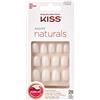 KISS Salon Natural Stir It Up - 28 unghie finte da incollare fai da te, 2 g, colla per unghie, 1 bastoncino per manicure, 1 mini lima