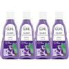 Guhl Shampoo argento lucido & Cura - Confezione da 4 pezzi - 4 x 250 ml - Anti Giallo - Tipo di capelli: grigio, argento, biondo
