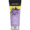 JOHN FRIEDA - Shampoo Violet Crush 75 ml, per capelli biondi, rimuove i riflessi arancioni, biondo fresco e brillante, opacizzante per capelli tinti o naturali, tonalità uniforme dei capelli