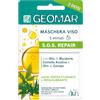 GEOMAR | SOS Repair, maschera facciale effetto riequilibrante e riequilibrante, 5 minuti, 95% di origine naturale, dermatologicamente testata, 7,5 ml x 2
