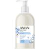 ANIAN - Sapone per le mani Dermo, 500 ml, per tutti i tipi di pelle, con fiori di cotone e glicerina, pulisce e idrata, cura delicata, + 95% ingredienti di origine naturale