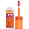 NYX Professional Makeup Gloss Rimpolpante, Altamente Pigmentato, Volume Immediato e Duraturo, Arricchito con Zenzero Piccante, Duck Plump, Tonalità: Stike A Rose, 6,8 ml