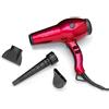 Diva Pro Styling Ultima 5000 Pro Asciugacapelli Professionale Con Condizionamento Ionico, 2200 W, Rosso - 1 Unità