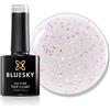Bluesky Smalto gel per unghie, glitter No Wipe Top Coat, Birthday Sprinkles, GTC07, rosa, 10 ml (richiede asciugatura sotto lampada UV LED)