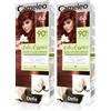 Cameleo - Color Essence - Crema Colorante - Rubino - Colorazione "TONO SU TONO" - Effetto Fino a 8 Lavaggi - Colore Naturale e Profondo - Rinfresco del Colore - Nutrimento - 75g (Confezione da 2)