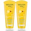 WELEDA Baby Bipack Babywash Corpo&Capelli Calendula, docciaschiuma 2in1 per la detersione dei più piccoli, formula extra-delicata (2x 200 ml)
