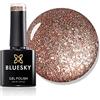 Bluesky Smalto Per Unghie Gel, Tinsel Toast, 80544, Arancia, Bagliore, Luccichio (Per Lampade Uv E Led) - 10 Ml