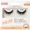 KISS My Lash But Better Collection 1 paio di ciglia finte, So Real, volume naturale, ciglia finte con nastro KISS Flexi, inclusa colla per ciglia