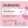 Babaria - Crema Viso Antirughe con Olio di Rosa Mosqueta | Con Vitamine C ed E | Effetto Lifting e Compattezza | Protezione Solare | Crema Viso Donna e Uomo | 50ml