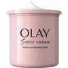 Olay Super Cream Crema Viso Idratante Con SPF30 Ricarica 50ml, 5 Benefici In 1, Idratazione Ultra Leggera, Protegge Dai Danni Solari, Luminosità E Protezione Istantanei