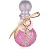 Accentra Bagno di schiuma Romantic DREAMS per donne, 240 ml, schiuma per doccia, schiuma da bagno in bottiglia di vetro con portachiavi, fiocco di neve, profumo vaniglia rosa, benessere, regalo