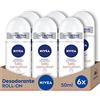 Nivea Deodorante, Talc Sensation W2 6 x 50 ml