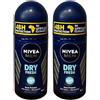 NIVEA MEN NIVEA Roll-on Dry Impact Men Fresh - Confezione da 12 x 50 ml - Totale 300 ml