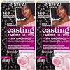 L'Oreal Paris CASTING CREME GLOSS 100 NERO SCURO (Confezione da 2)
