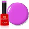 Bluesky Fresh Neon 21, Smalto Gel Mini, Rosa-Lilla Violaceo, Lunga Durata, Resistente alle Scheggiature, 5 ml, Richiede Asciugatura Sotto Lampada UV o LED