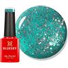 Bluesky Teal Blue Green Blz10, Smalto Gel Mini, Glitterato, Lunga Durata, Resistente alle Scheggiature, 5 ml, Richiede Asciugatura Sotto Lampada UV o LED