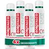 Borotalco, Deodorante Spray Puro, con Talco con Molecole Traspiranti, Formula Senza Alcool e Sali di Alluminio, Asciutto Anti-Odori, 48h di Efficacia, Profumo di Borotalco, 4 x 150 ml